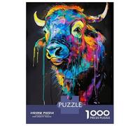 Jigsaw Puzzle 1000 Piece for Adults Yak Popart Painting Adult Jigsaw Puzzle Toy Wall Decor Wall Decoration Unique Birthday And Gifts 52x38cm/1000pcs