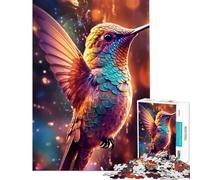 Jigsaw Puzzle 1000 Piece for Teenagers A Hummingbird Sucks Honey Educational Games for Educational Game Challenge Toy Funny Gifts Wall Art (Size 38x26cm)