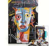 Jigsaw Puzzle 1000 Piece for Teenagers Abstract Augustus Portrait in Bold Colors, Impossible Game, Fun at Home Activities, Unique Birthday And Xmas Gifts 38x52cm