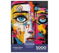 Jigsaw Puzzle 1000 Piece for Teenagers Abstract Graffiti Art Print Jigsaw for Adults Hands-on Game Difficult Hard Stress Reduction Gifts 70x50cm/1000pcs