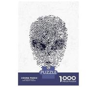 Jigsaw Puzzle 1000 Piece for Teenagers Alien UFO Finger Print Puzzle for Adults Family Games Enhance Memory Stress Reduction Gifts 38x26cm/1000pcs