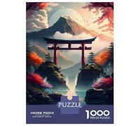 Jigsaw Puzzle 1000 Piece for Teenagers Amazing Landscape Torii Jigsaw for Adults Hands-on Game Difficult Hard Stress Reduction Gifts 70x50cm/1000pcs