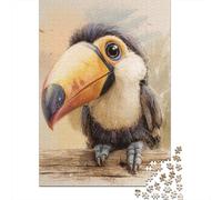Jigsaw Puzzle 1000 Piece for Teenagers Amazon Rainforest Toucan Art Print Jigsaw for Adults Hands-on Game Wall Decoration Deal As Gifts for The Whole Family 70x50cm/1000pcs