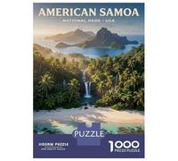 Jigsaw Puzzle 1000 Piece for Teenagers American Samoa National Park Jigsaws for Adults Fun Games Perfect Decoration Help The Brain Exercise 38x26cm/1000pcs
