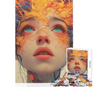 Jigsaw Puzzle 1000 Piece for Teenagers An Open Mind Practical Game Staycation Kill Time Toy Wall Decor Suitable for Desktop Decoration (38X52CM)