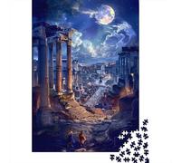 Jigsaw Puzzle 1000 Piece for Teenagers Ancient City Ruins Under Moonlight Jigsaw for Adults Relax Games For Family Fun Deal As Gifts for The Whole Family 38x26cm/1000pcs