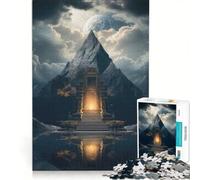Jigsaw Puzzle 1000 Piece for Teenagers Ancient Tomb, Educational Game, Hand Speed Race, Unique Challenge Game 50x75cm