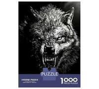 Jigsaw Puzzle 1000 Piece for Teenagers Angry Wolf Portrait Jigsaws for Adults Hands-on Game Pattern Assembly Unique Birthday And Gifts 38x26cm/1000pcs