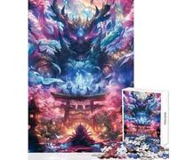 Jigsaw Puzzle 1000 Piece for Teenagers Anime Temple of The Gods Impossible Game Suitable for Couples Toy Wall Decor Help The Brain Exercise (75X50CM)
