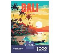 Jigsaw Puzzle 1000 Piece for Teenagers Bali Indonesia Puzzle for Adults Hands-on Game Staycation Kill Time Help The Brain Exercise 70x50cm/1000pcs