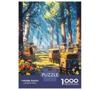 Jigsaw Puzzle 1000 Piece for Teenagers Bee Haven Puzzles for Adults Brain Teaser Game Analysis And Logic Help The Brain Exercise 38x26cm/1000pcs