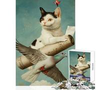 Jigsaw Puzzle 1000 Piece for Teenagers Bird of Peace Jigsaws for Adults Puzzle Stress Reliever Help The Brain Exercise Family Fun & Game Night (38x26cm)