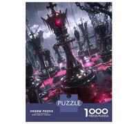 Jigsaw Puzzle 1000 Piece for Teenagers Bloodstained Chessboard Puzzles for Adults Fun Games Wall Decoration Stress Reduction Gifts 70x50cm/1000pcs