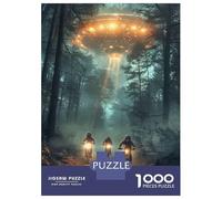 Jigsaw Puzzle 1000 Piece for Teenagers BMX Forest Alien Chase Puzzle for Adults Hands-on Game Staycation Kill Time Help The Brain Exercise 70x50cm/1000pcs