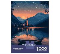 Jigsaw Puzzle 1000 Piece for Teenagers Bohinj Lake Slovenia Puzzle for Adults Fun Games Presents for Women for Birthday, Chrismas 70x50cm/1000pcs