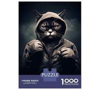 Jigsaw Puzzle 1000 Piece for Teenagers Cat Boxer Portrait Adult Jigsaw Family Game Difficult Hard Unique Birthday And Gifts 70x50cm/1000pcs
