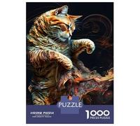Jigsaw Puzzle 1000 Piece for Teenagers Cat Dancing Adult Jigsaw Family Game Difficult Hard Unique Birthday And Gifts 38x26cm/1000pcs