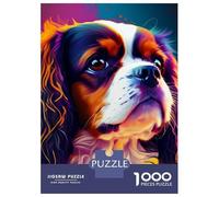 Jigsaw Puzzle 1000 Piece for Teenagers Cavalier King Portrait Jigsaw for Adults DIY Toys Pattern Assembly for Birthday, Chrismas 70x50cm/1000pcs