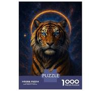 Jigsaw Puzzle 1000 Piece for Teenagers Celestial Tiger Portrait Jigsaw for Adults Hands-on Game Difficult Hard Stress Reduction Gifts 70x50cm/1000pcs
