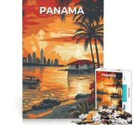 Jigsaw Puzzle 1000 Piece for Teenagers Central America, Panama, Brain Teaser Game, Precision Cutting, Unique Birthday And Xmas Gifts 38x52cm