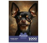 Jigsaw Puzzle 1000 Piece for Teenagers Charming Chihuahua Portrait Puzzles for Adults Brain Teaser Game Analysis And Logic Help The Brain Exercise 70x50cm/1000pcs
