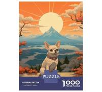 Jigsaw Puzzle 1000 Piece for Teenagers Chihuahua Mount Fuji Jigsaw for Adults DIY Toys Pattern Assembly for Birthday, Chrismas 38x26cm/1000pcs