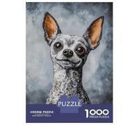 Jigsaw Puzzle 1000 Piece for Teenagers Chihuahua Portrait Jigsaws for Adults Hands-on Game Pattern Assembly Unique Birthday And Gifts 52x38cm/1000pcs