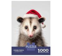 Jigsaw Puzzle 1000 Piece for Teenagers Christmas Opossum Portrait Adult Puzzles Toy Wall Decor Wall Art Deal As Gifts for The Whole Family 52x38cm/1000pcs