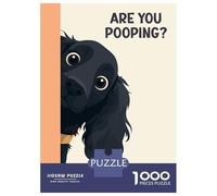 Jigsaw Puzzle 1000 Piece for Teenagers Cocker Spaniel Peeking Teenager Puzzles Brain Teaser Game Pattern Assembly Unique Birthday And Gifts 70x50cm/1000pcs