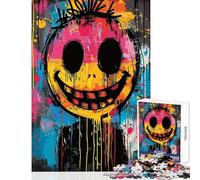 Jigsaw Puzzle 1000 Piece for Teenagers Colorful Smilies Unleashed Family Game Suitable for Couples DIY Toys Gifts for Friends And Family (50x75cm)