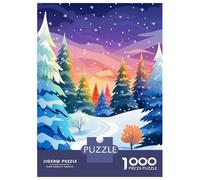 Jigsaw Puzzle 1000 Piece for Teenagers Colorful Winter Fantasy Puzzles for Adults Fun Games Wall Decoration Stress Reduction Gifts 52x38cm/1000pcs