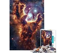 Jigsaw Puzzle 1000 Piece for Teenagers Cosmic Hand of Creation Puzzles for Adults Relaxing Games A Work of Art Stress Reduction Gifts (Size 38x26cm)