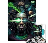 Jigsaw Puzzle 1000 Piece for Teenagers Cosmic Rastafarian Teenager Puzzles Toy Wall Decor Hand Speed Race Help The Brain Exercise (Size 50x75cm)