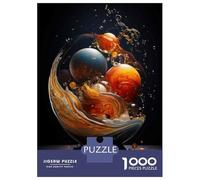 Jigsaw Puzzle 1000 Piece for Teenagers Cosmic Water Sculpture Jigsaw for Adults Hands-on Game Wall Decoration Deal As Gifts for The Whole Family 38x26cm/1000pcs