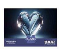 Jigsaw Puzzle 1000 Piece for Teenagers Crystal Heart Decorations for Home Jigsaw for Adults Hands-on Game Difficult Hard Stress Reduction Gifts 70x50cm/1000pcs