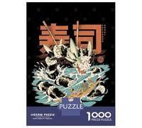 Jigsaw Puzzle 1000 Piece for Teenagers Cucumber Sushi Dragon Bl Adult Jigsaw Relaxing Games Home Decoration Deal As Gifts for The Whole Family 70x50cm/1000pcs