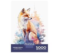 Jigsaw Puzzle 1000 Piece for Teenagers Cute Watercolor Fox Jigsaws for Adults Hands-on Game Pattern Assembly Unique Birthday And Gifts 70x50cm/1000pcs