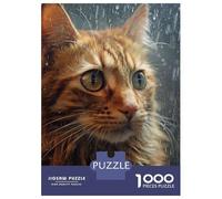 Jigsaw Puzzle 1000 Piece for Teenagers Cute Wet Cat Jigsaw for Adults DIY Toys Pattern Assembly for Birthday, Chrismas 52x38cm/1000pcs