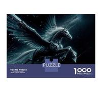 Jigsaw Puzzle 1000 Piece for Teenagers Cybernetic Pegasus Unicorn Jigsaw for Adults DIY Toys Pattern Assembly for Birthday, Chrismas 70x50cm/1000pcs
