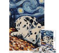 Jigsaw Puzzle 1000 Piece for Teenagers Dalmatian Puppy Sleeping Relaxing Games Birthday Present Educational Toy Help The Brain Exercise (50x75cm)