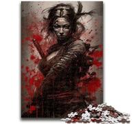 Jigsaw Puzzle 1000 Piece for Teenagers Dangerous Samurai Geisha A Work of Art for Educational Game Great Gifts And Toys 38x26cm