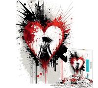 Jigsaw Puzzle 1000 Piece for Teenagers Deadly Infatuation Challenging To Complete Wall Art Educational Game for And 14 Years And over (38x26cm)