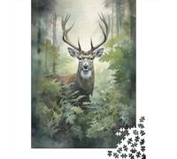 Jigsaw Puzzle 1000 Piece for Teenagers Deer Wall Art Print-11 Jigsaw for Adults Hands-on Game Wall Decoration Deal As Gifts for The Whole Family 52x38cm/1000pcs