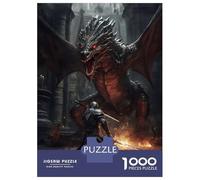 Jigsaw Puzzle 1000 Piece for Teenagers Dragon Dungeon Boss Jigsaw for Adults DIY Toys Pattern Assembly for Birthday, Chrismas 38x26cm/1000pcs