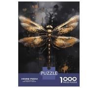 Jigsaw Puzzle 1000 Piece for Teenagers Dragonfly Lovely Jigsaw for Adults Fun Games Birthday Present for Birthday, Chrismas 38x26cm/1000pcs