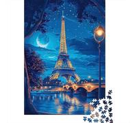 Jigsaw Puzzle 1000 Piece for Teenagers Eiffel Tower Night View-1 Puzzle for Adults Fun Games Presents for Women for Birthday, Chrismas 70x50cm/1000pcs