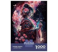 Jigsaw Puzzle 1000 Piece for Teenagers Elegant Kimono Dress Teenager Puzzles Brain Teaser Game Pattern Assembly Unique Birthday And Gifts 52x38cm/1000pcs