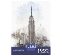 Jigsaw Puzzle 1000 Piece for Teenagers Empire State Building Jigsaw for Adults DIY Toys Pattern Assembly for Birthday, Chrismas 70x50cm/1000pcs