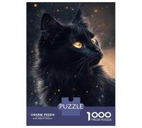Jigsaw Puzzle 1000 Piece for Teenagers Enchanted Feline Gaze Puzzles for Adults Fun Games Wall Decoration Stress Reduction Gifts 70x50cm/1000pcs