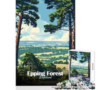 Jigsaw Puzzle 1000 Piece for Teenagers Epping Forest Landscape 1000 Piece Jigsaws Anti-Stress Toys Art Work Gifts Stress Reliever (50x75cm)